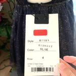 Mac Duggal  Glitter Rhinestone Tulle Mini Dress in Midnight Blue Photo 10