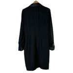 Tahari Satin Trim Blazer Dress Womens 12 Black Classic Formal Old Money Photo 3