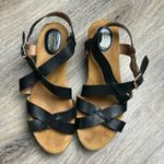 Leather Platform Sandals by I Love Comfort Size 10 Medium Black Photo 1