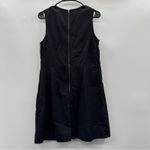 Eshakti  Black Custom Fit‎ 100% Cotton Sleeveless Shift Dress Size M Photo 4