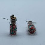 NEW Watermelon slices in mason jar fashion earrings Photo 8