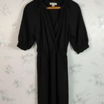 Monteau Black Short Sleeve Dress Photo 0