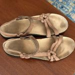 Teva Ventura cork tank khaki leather Velcro cross strap utility sandals 11 Photo 2