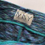 Marc New York MNY Winter Leggings Pants Size M Blue Green print Photo 2