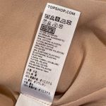 Topshop  | Beige Satin Leopard Print Shift Dress | Size 6 Photo 7