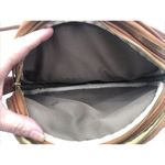 VALENTINA Italian Leather White Floral Spring Purse Handbag Crossbody READ Photo 13