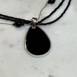 Croft & Barrow  | Matching Necklace and Earrings Set - Black Photo 2