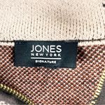 Jones New York Plaid Front Zipper Oversized Poncho, Size OS Photo 6