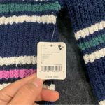 Free People NWT  Women's Kennedy Pullover Sweater oversize striped size large E5 Photo 8