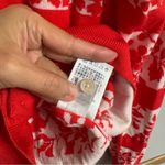 Lands' End Lands’ End Women’s Vibrant Red Cardigan Size Large Photo 7