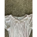 Vintage Miss Elaine Short Sleeve Long Pink Nightgown Nylon Dress Flowers Size M Size M Photo 4