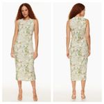 Aritzia Wilfred Possibility Marble Midi Dress XXS Stretch Jersey Abstract Photo 1