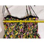 AQUA  Floral Print Mini‎ Dress Smocked Waist Summer Cocktail Party Dress Photo 6