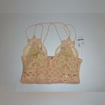 Intimately Free People NWT Adella Bralette in Electric Nectar Lace Bra Size S Tan Photo 2