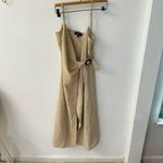 Lulus  Sunshine On the Mind Mustard Yellow Gingham Wrap Midi Dress Small Photo 5