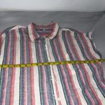 Orvis  Linen/Rayon Multicolor Striped Shirt Women Top Size Medium Photo 4