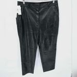 Babaton  Aritzia Women's Black Faux Vegan Leather Straight Pants Size 14 NWT Photo 3