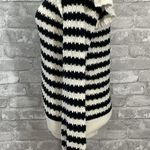 Loft  Striped Shoulder Ruffle Sweater Photo 3