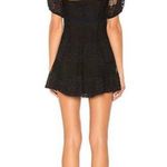 Free People Black Be Your Baby Lace Mini Short Cocktail Photo 4
