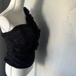 ENTRY  Black One-Shoulder Blouse Photo 3