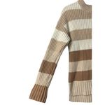 Striped Sweater S Long Sleeve Beige Brown Cream Earthy Neutral Country Cowgirl Tan Size 4 Photo 11