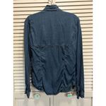 Maurice's  Long Sleeve Denim Shirt Button Up Size M Pockets Gathered‎ Collar Photo 2
