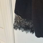 Rafaella Ella  Black‎ Sweater Cardigan with Lace Sleeve Cuff size 2X NWT Photo 2