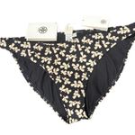Tory Burch Black little leaves mid rise swim bottom size XL Photo 1