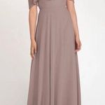 Jenny Yoo  Mila Cold Shoulder Chiffon Gown Photo 0