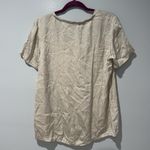 Theory Women's Blouse Silk Neutral Luxurious Career Wear Elegant Size Large Photo 8