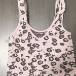 Suzette Collection Leopard Print Pink Crop Top Photo 0