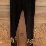 Ossira Black Floral Lace Pants Photo 0