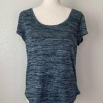 Lou & grey Size Medium Marled Green Short Sleeves Women’s Top Photo 0