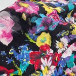 Nanette Lepore Nanette Lepore Shirt Womens 6 Black Multicolor Floral Boquet Wrap Top Photo 12