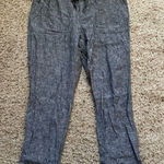 Soho New York Company Boyfriend Pant Womens Large Gray Linen Blend Pants Photo 0