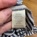 Max Studio Womens Striped Button Front Cap Sleeve Tunic Shirt Size Small White Photo 4