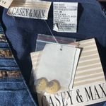 Vintage Casey & Max Denim Cat Vest Size Medium NWT Blue Photo 10