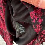 Torrid clip dot Black red Paisley sheer Long Sleeve Dress below knee length 0 Photo 12