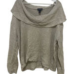 Lane Bryant plus size 22/24 long sleeve cowl neck light weight sweater cream oat Photo 0