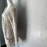 Woven Heart  Beige Cozy Knit Cardigan Photo 3
