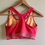 Nike DRI-FIT SPORTS BRA CORAL RED WOMENS SIZE S ATHLETIC YOGA RUNNING HIKING Photo 2