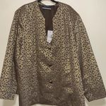 Catherines Added Dimensions NWT blazer & skirt set woman plus size 3X 26/28 Brown Photo 0