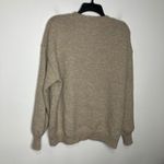 Princess Polly tan crewneck sweater balloon sleeves women's size 4 oversized Photo 5