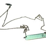 Women's Unbranded Silver Tone Initial Bar Necklace One Size Photo 1