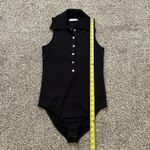 Tibi black ribbed button front sleeveless bodysuit Photo 7