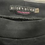 Alice + Olivia Black Pleather Skinny Pants Size XS Photo 3