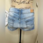 Aeropostale NTM:  Slightly Distressed Light Blue Denim Shorty Shorts Size 4 Photo 9