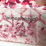 Woman Within  Sleeveless Tunic Pink Patterned Tank Top New 14/16 Photo 4