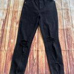 Tinsel Women High Waist Distressed Skinny Ankle Crop Denim Black Mom Jeans Sz 9 Photo 0