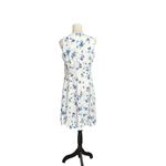 CHAPS White & Blue Floral Sleeveless Dress Size 10 100% Cotton New With Tags Photo 8